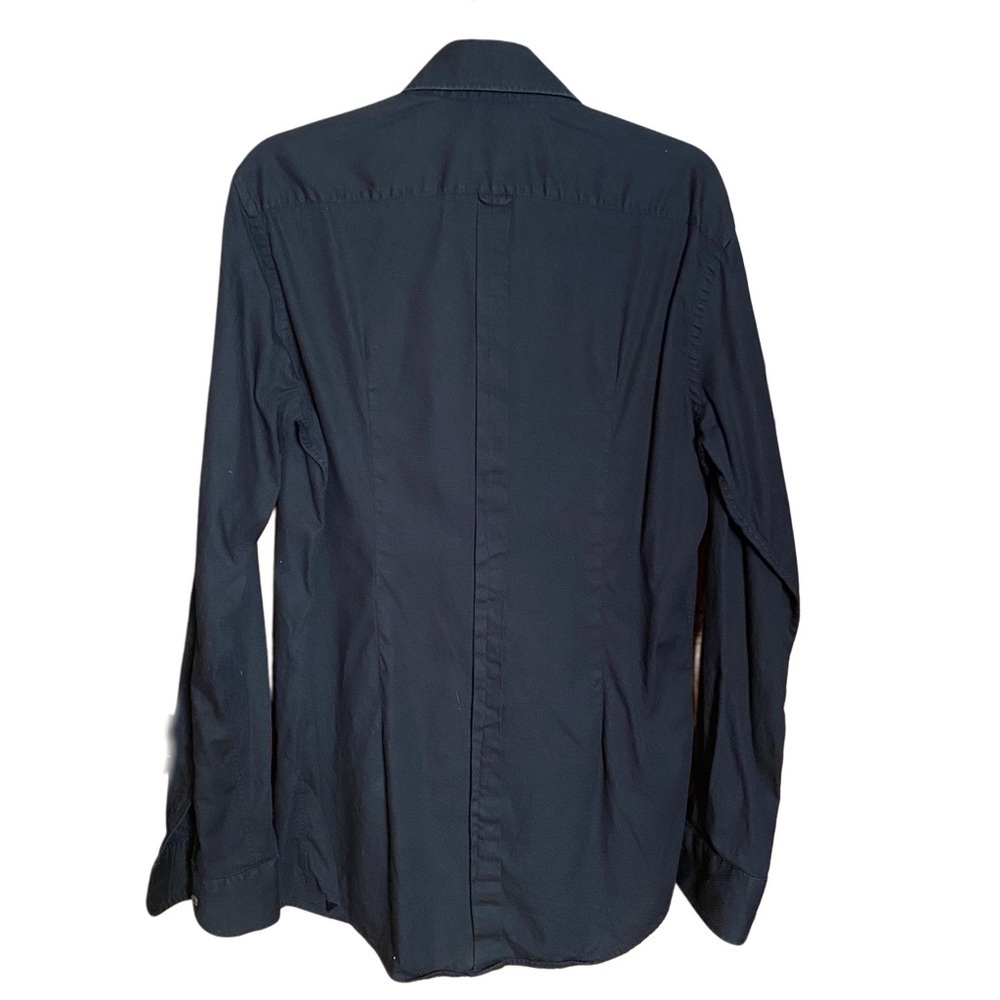 Dolce & Gabbana Black Cotton Button Down Dress or Casual Shirt Unisex 17 Neck - Picture 3 of 11